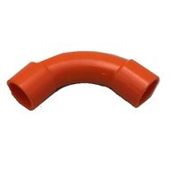 20mm Standard Bend Conduit Fitting | 90-Degree Bend | Durable Plastic | Bright Orange by GTS