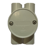 25mm Deep Junction Box H Style | Durable Plastic/Metal | Compact Design | Easy Wiring Access by GTS