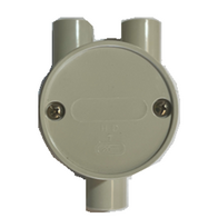 20mm Shallow J Box H Style | Durable Construction | Compact Design | Easy Conduit Connections by GTS