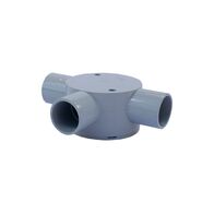 Three Way Shallow Junction Box for 25mm Conduit | Durable Construction | Space-Saving Design | GTS