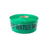 Detectable Warning Tape for Water Mains | 250m Length | Bright Green Color | Durable Polyethylene by GTS