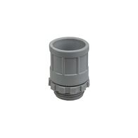 20mm Plain to Screwed Adaptor with Locknut | Durable Construction | Secure Fitting | Ideal for Electrical Conduit by GTS