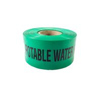 Potable Water Warning Tape 250m | Bright Green Color | Non-Detectable | High Visibility by GTS