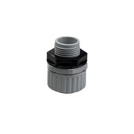 25mm Corrugated Conduit Straight Gland | Includes Locknut | Durable Plastic | Secure Fitting by GTS