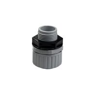 20mm Corrugated Conduit Straight Gland with Locknut | Durable Plastic | Secure Fitting | Straight Connection by GTS