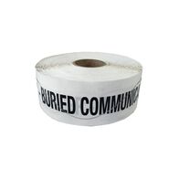 Detectable Warning Tape for Communication Cables | White Color | 250m Length | High Visibility by GTS