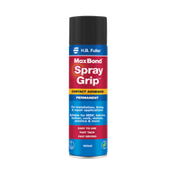 Max Bond Spray Grip Contact Adhesive | High Initial Bond Strength | Fast Tack | Translucent | H.B Fuller