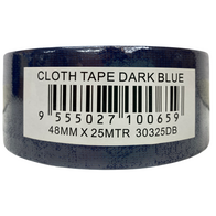 Cloth Tape Dark Blue 48mm | Strong Adhesion & High Durability | Multi-Surface Use by CW Brands