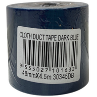 Cloth Tape Dark Blue 48mm | Strong Adhesion & Durable Material | Multi-Surface Use by CW Brands