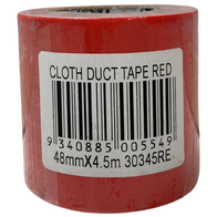 Cloth Tape Red 48mm | Strong Adhesion & High Durability | Versatile Use by CW Brands
