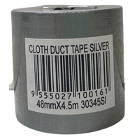 Cloth Tape Silver 48mm | 4.5m Length | Strong Adhesion & High Durability | CW Brands
