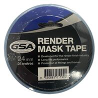 Render Mask Tape 24mm x 25m | UV Resistant | Waterproof | Clean Removal by CW Brands