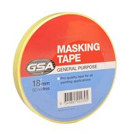 Masking Tape 18mm x 50m | Strong Adhesion | Clean Removal | Durable Material by CW Brands