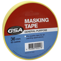 Masking Tape 36mm | Strong Adhesion & Clean Removal | Durable Material by CW Brands