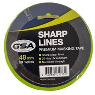 Masking Tape 48mm x 50m | Strong Adhesion & No Residue | Durable Material by CW Brands