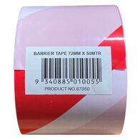 Barrier Tape 72mm x 50m | Durable Plastic | High Visibility | Easy Setup by CW Brands