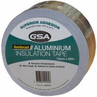 Reinforced Foil Tape 72mm | Strong Adhesion | Extreme Temperature Resistance | AS1530.3 Compliant by CW Brands