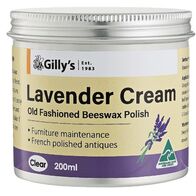 Cream Polish for Wood & Leather | Lavender Scent | Beeswax Formula | 200ml by CW Brands