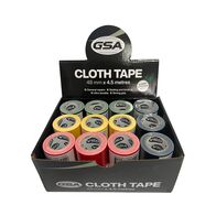 Cloth Tape Counter Display 24 Rolls | Strong Adhesion | Excellent Durability | Ideal for Repairs by CW Brands