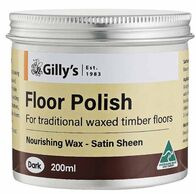 Floor Polish Dark 200ml | Beeswax-Based | Quick Drying & Lustrous Finish by CW Brands