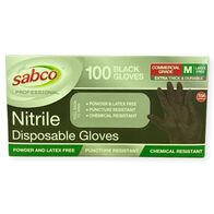 Nitrile Disposable Gloves Medium | 100 Gloves per Box | Chemical Resistant & Snug Fit by CW Brands