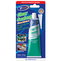 Clear Silicone Sealant | One-Component Acetic Cure | Waterproof & Weather Resistant | Indoor/Outdoor Use by CW Brands