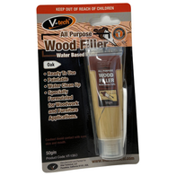 Wood Filler Oak 50g | Ready-Mixed & Paintable | Water-Based & Easy Cleanup by CW Brands