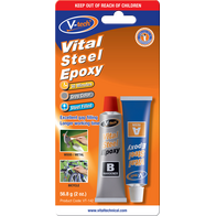High-Strength Steel Epoxy Adhesive | 1:1 Mix Ratio | Water & Solvent Resistant | Easy Application by CW Brands