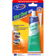 Silicone Sealant RTV 85GM | Acetic Cure | Waterproof & Temperature Resistant | Clear by CW Brands