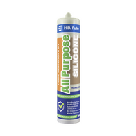 All Purpose Silicone Sealant 300g Cartridge | Neutral Cure | Anti-Fungal | Black by H.B Fuller