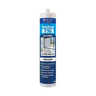 Glazing Acetic Cure Silicone Sealant | 300g Cartridge | UV Resistant & Permanently Flexible | Translucent by H.B Fuller