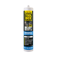 MS Adhesive & Sealant 400g Cartridge | High Strength & Waterproof | Flexible & Paintable | Black by H.B Fuller