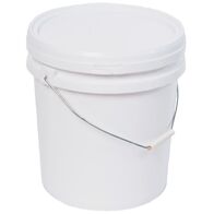 10L Plastic Bucket with Lid | Durable Plastic | Versatile Use | White by CW Brands