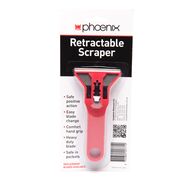 Retractable Scraper for Paint & Adhesive Removal | Safe Blade Mechanism | Easy Blade Replacement | CW Brands