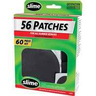 Rubber Patch Repair Kit | 56 Patches & 2 Tubes of Rubber Cement | Includes Metal Scuffers by CW Brands