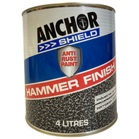 Hammer Finish Paint 4LT | Durable Protective Coating | Uniform Hammer Pattern | Good Slip Resistance by CW Brands
