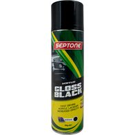 Acrylic Paint Gloss Black Aerosol 400g | Acid Etch Primer | Durable Finish | Easy Application by CW Brands