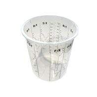 Mixing Cup 1300ml | Durable Plastic | Calibrated Measurement Markings | Reusable Design by CW Brands