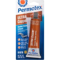 High Temp RTV Silicone Gasket Maker | -54°C to 371°C | Oil Resistant & Flexible | Ultra Copper by CW Brands