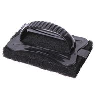 Heavy Duty Scrub Brush with Built-in Scraper & Ergonomic Handle | Ideal for BBQs & Grills | CW Brands