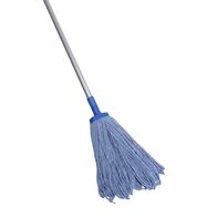 Contractor Mop Handle Set | 400g Mop Head | Durable Contractor-Grade | Replaceable Head | Blue by CW Brands