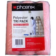 Polyester Roller Cover Pack of 3 | 270mm Length | Durable & High-Quality | Fits Most Standard Frames by CW Brands