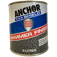 Hammer Finish Paint 4LT | Durable Protective Coating | Uniform Hammer Pattern | Slip Resistant | Blue by CW Brands