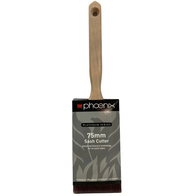 Sash Cutter Brush 75mm | Nylon Polyester Filament | Stainless Steel Ferrule & Pins | Durable Design by CW Brands