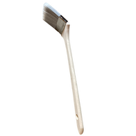 Radiator Brush 75mm | Offset Timber Handle | Stainless Steel Ferrule | Tapered Synthetic Filament by CW Brands