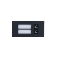 IP Apartment Intercom Module | 2 Buttons | Black Finish | Pro Series by Dahua Technology
