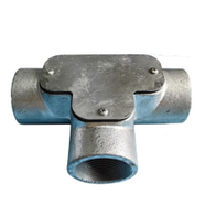 Conduit Fitting Inspection Tee | Galvanized & Stainless Steel | Push On Locfit Design | 20mm by United Manufacturers Australia