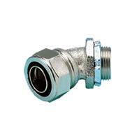 Liquid Tight Connector 45 Degree 40mm | IP66 Waterproof | Nickel Plated Steel & Flexible Design by United Manufacturers Australia