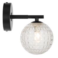 FELTON 1 LIGHT WALL LIGHT BLACK
