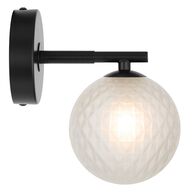FELTON 1 LIGHT WALL LIGHT BLACK